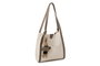 Lucky Bees Bolso Tote Crema y Visón Oscuro